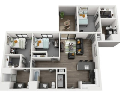 Syracuse University-1 BED/BATH IN THEORY (C2 floor plan)